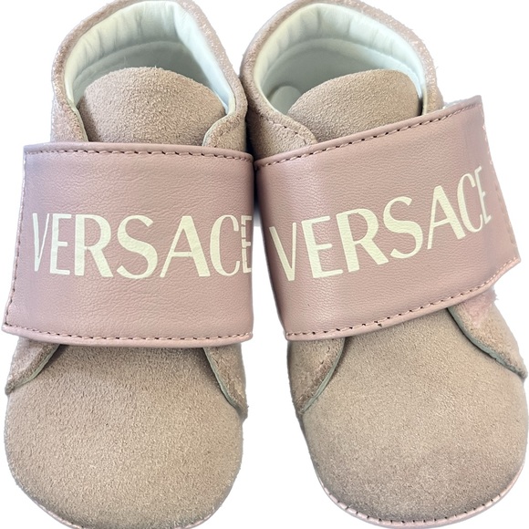 Versace Suede and Leather Baby Sneakers - 0-6 months - Picture 3 of 4